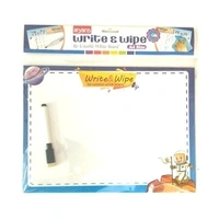 Aryans Write & Wipe Re-Useable White Board - A4 Size
