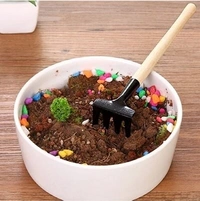 3pcs/set Mini Garden Tools Set Small Shovel/Rake/Spade Wooden Handle Metal Head Garden Tools For Office & Family Gardening - LX759R28S4