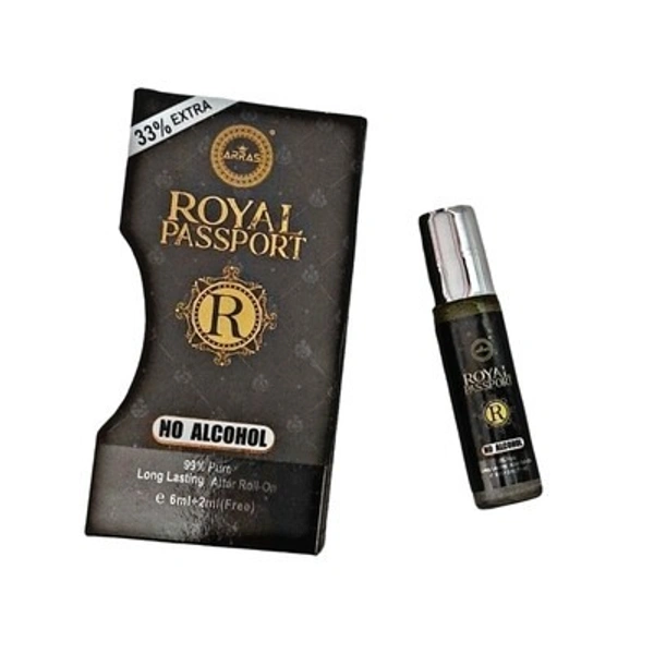 Arras Royal Passport Roll On Perfume Attar 8 ml