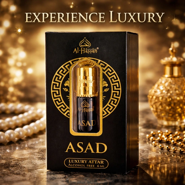 AL-Hassan ASAD Luxury Attar 6ml (Alcohol Free)