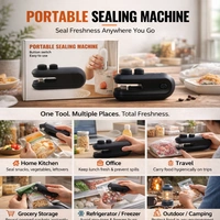 Portable Mini Bag Sealing Machine with Button Switch – Easy to Use Heat Sealer for Food Storage, Snack Bags & Plastic Packaging (Compact & Handheld)