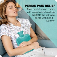 Hot Water Bag for Pain Relief 250ml | Leak-Proof Rubber Heat Bag | Multipurpose Heating Pad for Back Pain, Cramps & Muscle Relief | Durable & Reusable Hot Water Bottle