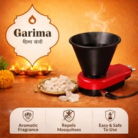 Garima Electric Camphor Burner (Kapoor Dani) | Plug-in Air Freshener & Mosquito Repellent | Temperature Control | Short Circuit Protection | Made in India