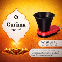 Garima Electric Camphor Burner (Kapoor Dani) | Plug-in Air Freshener & Mosquito Repellent | Temperature Control | Short Circuit Protection | Made in India