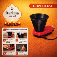 Garima Electric Camphor Burner (Kapoor Dani) | Plug-in Air Freshener & Mosquito Repellent | Temperature Control | Short Circuit Protection | Made in India