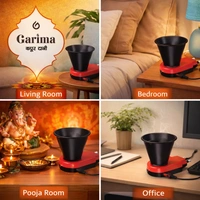 Garima Electric Camphor Burner (Kapoor Dani) | Plug-in Air Freshener & Mosquito Repellent | Temperature Control | Short Circuit Protection | Made in India