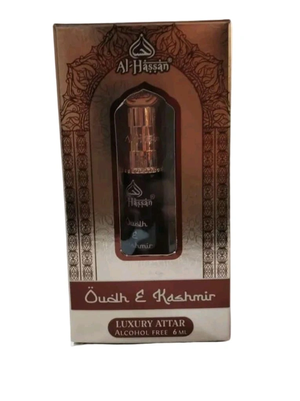 AL-Hassan  Oudh & Kashmir  Luxury Attar 6ml (Alcohol Free)