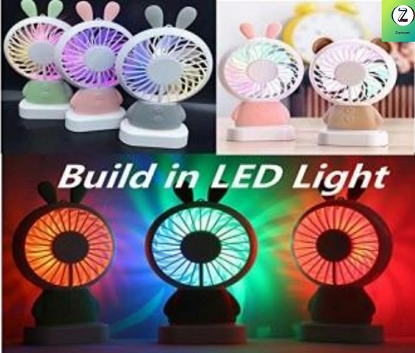 Bear Shape LED Fan With Stand