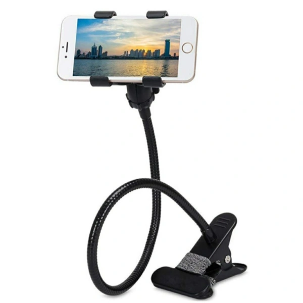 Full Metal Body Mobile Lazy Stand With Clip Holder - 0.71