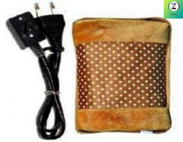 Hot Water Bag Electric in Velvet Fabric - 0