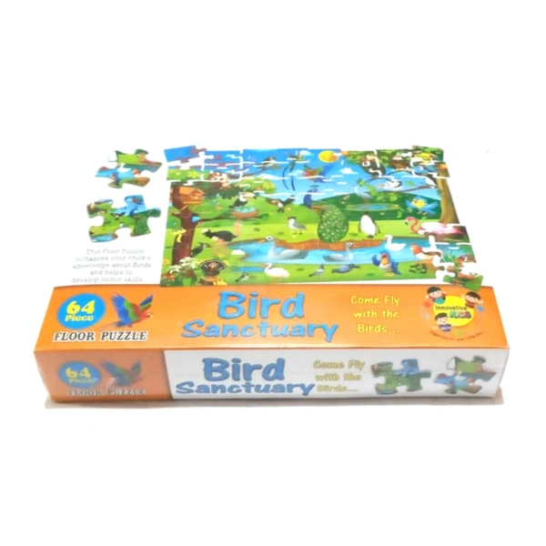 Innovative Kids Birds Sanctuary 64 Piece Floor Puzzle - Come Fly With The Birds - 0