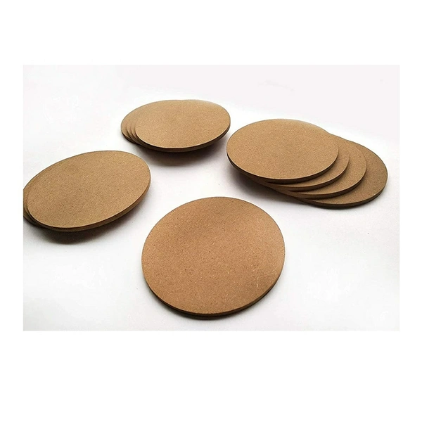 Round MDF Coasters 5mm | Pack of 2 Sheets | 6 inch diameter - 0.04