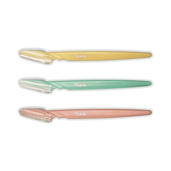 Tinkle Eyebrow Razor With Stainless Safety Cover- Pack of 3 - 0.16