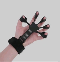 Gripster Finger Grip Strengthener - Adjustable Hand Exerciser for Forearm & Wrist - Pain Relief for Arthritis & Carpal Tunnel - 2023  - Black, 4cm
