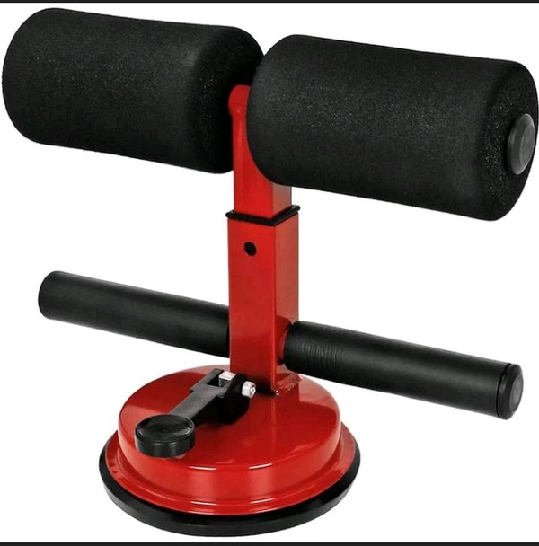 Sit-Up Bar With Foam Handle and Rubber Suction Seat Up Fitness Equipment Sit-ups and Push-ups Assistant Device For Weight Lose Gym Workout Abdominal Curl Exercise Work50%off - Black, 8 Centimeter