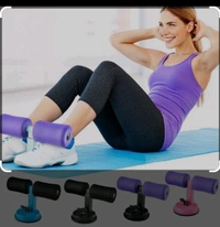 Sit-Up Bar With Foam Handle and Rubber Suction Seat Up Fitness Equipment Sit-ups and Push-ups Assistant Device For Weight Lose Gym Workout Abdominal Curl Exercise Work50%off - Black, 8 Centimeter