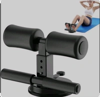 Sit-Up Bar With Foam Handle and Rubber Suction Seat Up Fitness Equipment Sit-ups and Push-ups Assistant Device For Weight Lose Gym Workout Abdominal Curl Exercise Work50%off - Black, 8 Centimeter