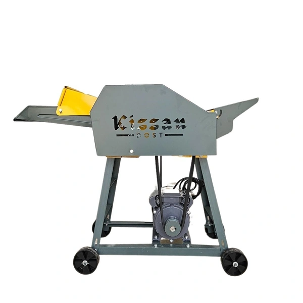 KisanDost 5Blade Chaff Cutter With 3HP Single Phase Motor with Gear System