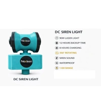 Nexleen 360 degree DC Siren with 90W rechargable laser light with waterproof technology