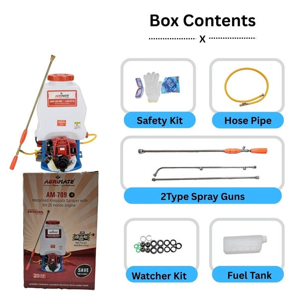 Agrimate Powered by Honda Agrimate Gx25 4Stroke Power Sprayer With Honda Engine