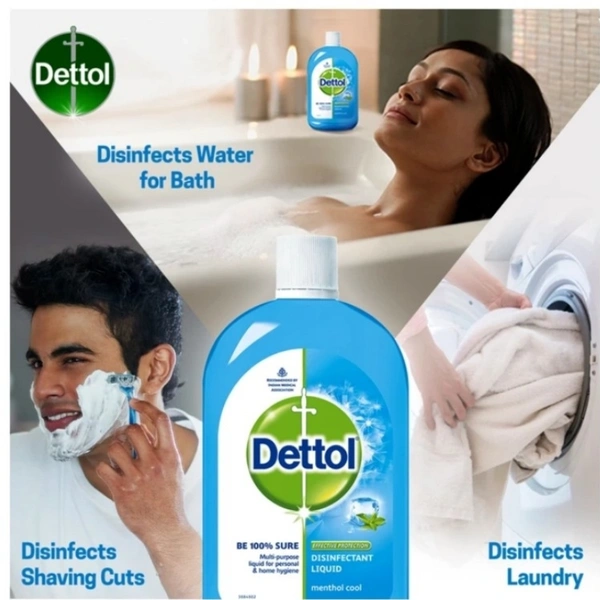 Dettol Multi Use Antiseptic Liquid - Blue, 500 ml , Menthol