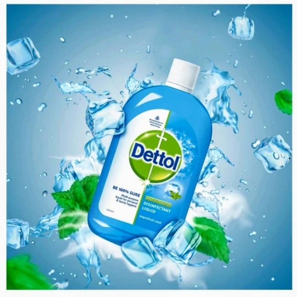 Dettol Multi Use Antiseptic Liquid - Blue, 500 ml , Menthol