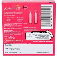 Kohinoor Pink Condom (3 Pack)  - pink, plan