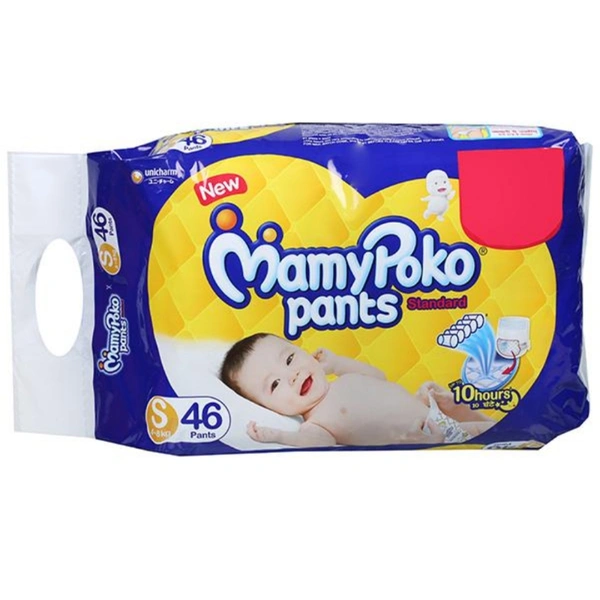 Unicharm Mamypoko Pants Standard Dyper S (4 To 8kg) Pack Of 46 - S 46