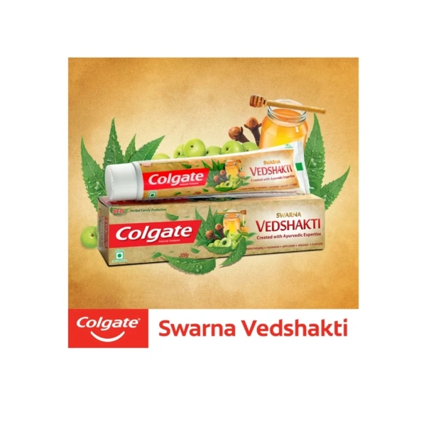 Hindustan Unilever Colgate Swarna Vedshakti Toothpaste 200gm - 200gm, Swarna Vedshakti