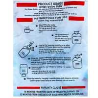 Duckback Pure Rubber Hot Water Beg (2litre) Pain Relief - Red, 2 litre