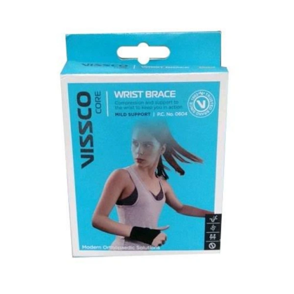 Vissco Core Wrist Brace UNI size  - Grey colour, UNI