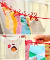 Elastic Cloth Rope (12 Clips)