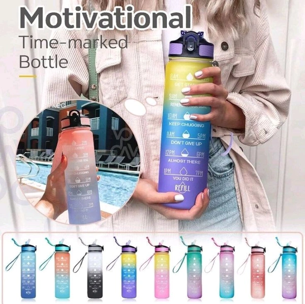 Rainbow Sipper Bottel 1L