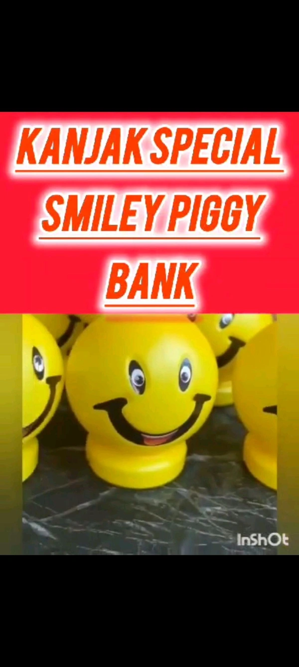 Smiley piggy bank