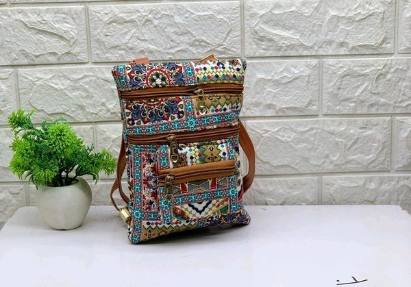 Ikkat Design sling Bag For Women And Girls
