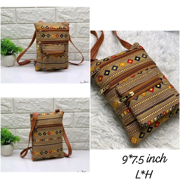 Ikkat Design sling Bag For Women And Girls
