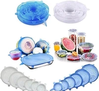 6 Pcs Silicon Lids Set