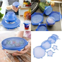 6 Pcs Silicon Lids Set