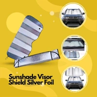 Sunshade Visor Shield Silver Foil