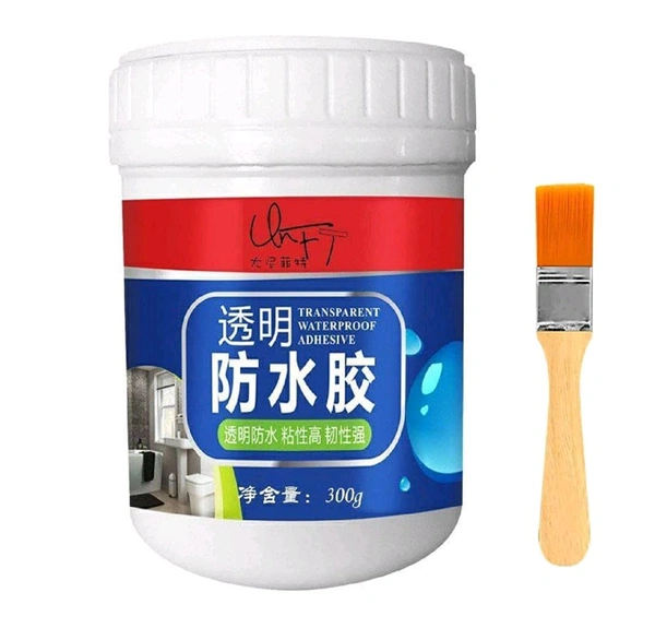 Leak proof transparent with brush