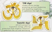 OM & SWASTIK DIYA COMBO SET