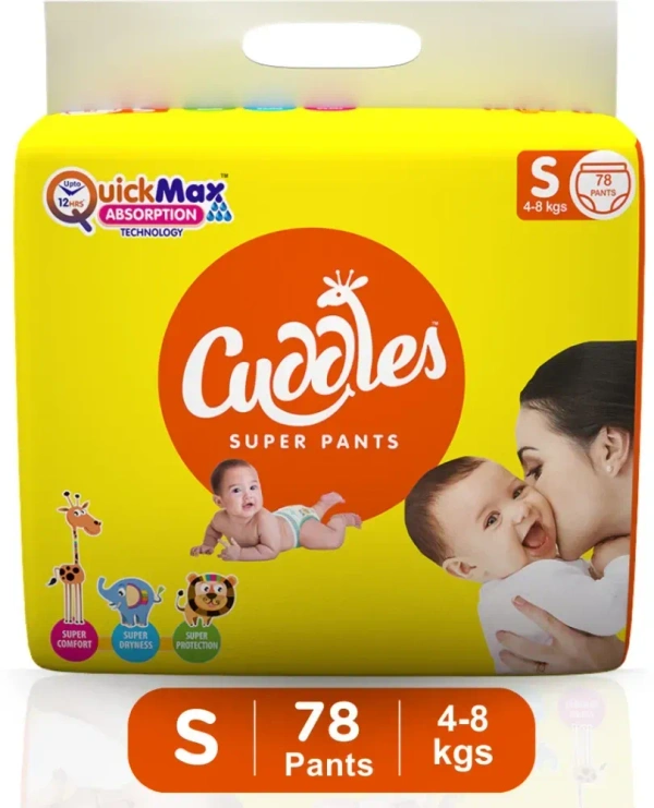 Cuddles - Super Pants Pant Style Diaper (78 Pcs) - S