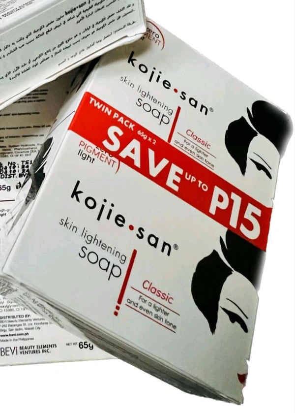Kojie San Whitening Soap Original - 65gm x 2