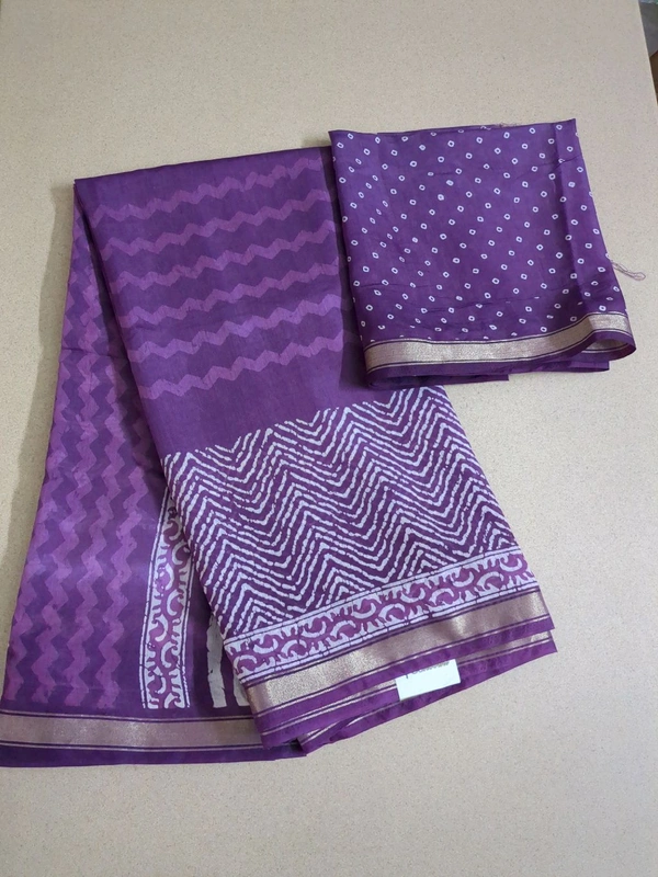 chanderi silk - lavender
