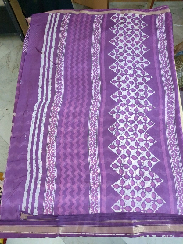chanderi silk - lavender