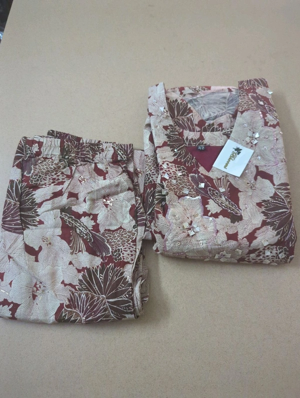 CAPSUE PRINT KURTI SET - 42