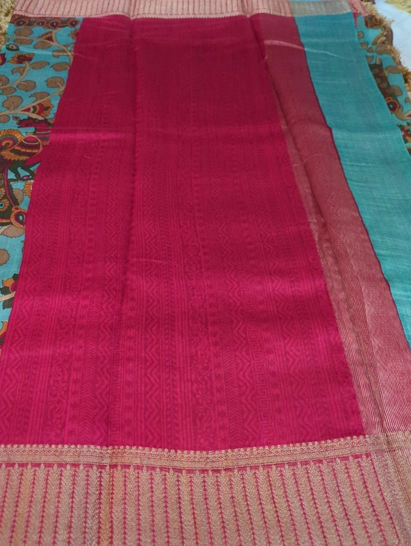 Pure Chanderi Digital  - Black 16