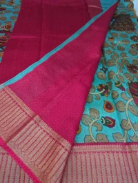 Pure Chanderi Digital  - Black 16