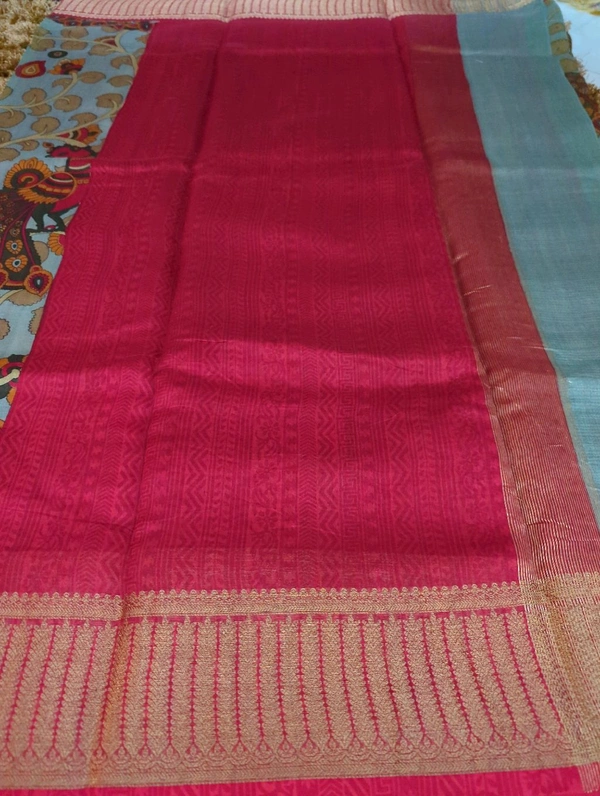 Pure Chanderi Digital  - Black 17