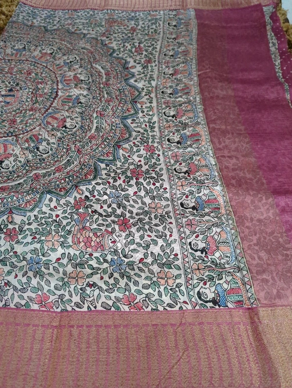 Pure Chanderi Digital  - Black 18